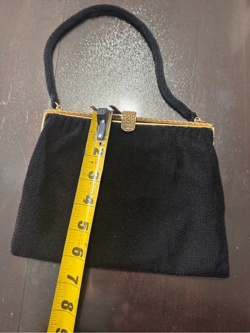 VTG French Black Micro-Bead Langlois & Jargeais (Very Rare) Paris, France